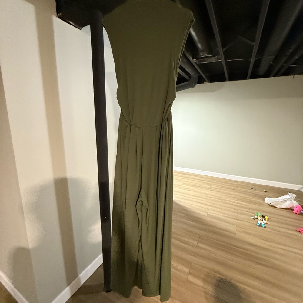 Elegant Olive Green jumpsuit